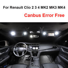 White Error Free Canbus LED Interior Map Dome Reading Light Bulb Kit For 1998-2018 Renault Clio 2 3 4 II III IV MK2 MK3 MK4 2024 - buy cheap