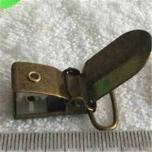 Gancho de metal de bronce antiguo para chupete de bebé, Sostenedor del chupete, clip de suspensión, broches para chupete, 1 '', 25mm, 30 Uds. 2024 - compra barato