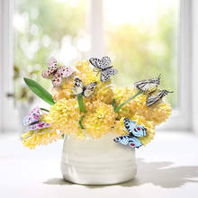 Decorações de jardim de borboleta artificial 12 tamanhos, decoração em vasos para quintal jardinagem e casa 2024 - compre barato