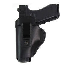 Кожаный чехол-Кобура Для Пистолетов Glock 17 18 19 22 26 Beretta M92 Sig Sauer P226 Cz 75 shadow Airsoft, скрытая кобура, зажим, чехол 2024 - купить недорого