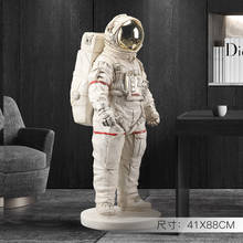 Grande nordic 88cm 58cm astronauta sala de estar decoração do assoalho escritório astronauta pessoas macias decoração para casa presente bege 2024 - compre barato