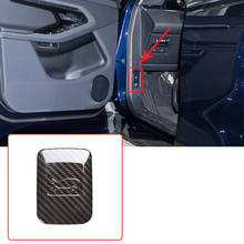 Наклейка на панель переключателя капота из углеродного волокна для Land Rover Range Rover Evoque L551 2020, автомобильный аксессуар 2024 - купить недорого