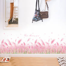 Adesivo de parede estilo nórdico, vinil removível, ecológico, para o quarto das meninas, decoração de casa 2024 - compre barato