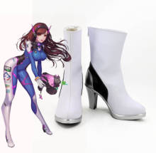 Game OW Cosplay Shoes Dva Cosplay Boots Shoes Halloween Party Daily Leisure Prop 2024 - buy cheap