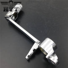 Aftermarket free shipping motorcycle parts Silver Folding Brake Shift Pedal Foot Lever For Yamaha YZF R6 YZF-R6 2006-2010 chrome 2024 - buy cheap