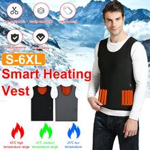 USB Smart Electric Heated Vest Warm 3 Adjustable Temperature Levels Abdomen Back Heating Vest Winter Keep warm For Outdoor sport 2024 - buy cheap