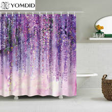 Flowers Pattern Shower Curtains Waterproof Polyester Bath Screen Curtain for Home Decoration Bathroom Printed Shower Curtain 2024 - buy cheap