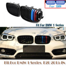 Recambio de rejilla delantera de riñón doble para BMW, accesorio de color negro con diseño de carreras, modelos serie 1: F20, 2015, 2016, 2017 y 2018 M 2024 - compra barato