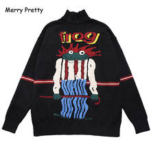 MERRY PRETTY-suéteres tejidos con dibujos animados para mujer, Jersey grueso y cálido de punto, estilo Jacquard Vintage, para invierno, 2020 2024 - compra barato