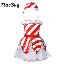 Traje de Navidad para niñas, vestidos de tutú de princesa, leotardo de baile de Ballet, disfraz de Halloween, trajes de fiesta de Santa Claus 2024 - compra barato