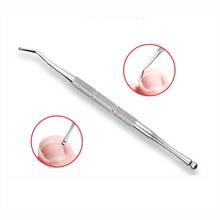 1pcs Stainless Steel Nail Cuticle Pusher Spoon Remover Trimmer Dead Skin Manicure Pedicure Cleaner Nail Tool LJ44 2024 - buy cheap