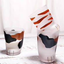 Creative Cute Cat Paws Glass Tiger Paws Mug Office Coffee Mug Tumbler Personality Breakfast Milk Porcelain Cup Gift With Spoon 2024 - buy cheap