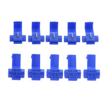 10/20pcs Electrical Cable Connectors Fast Quick Splice Lock Wire Terminals Crimp Wire Connector Blue 2024 - buy cheap