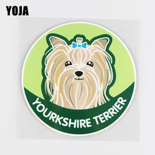 YOJA 13.5X13.5CM YOURKSHIRE TERRIER Car Sticker Vinyl Decal Lovely Dog Animal Pattern 19A-0172 2024 - buy cheap