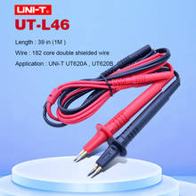 Sonda de teste com quatro fios, cabo de teste de quatro fios para ut620a ut620b vermelho + preto 2024 - compre barato