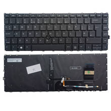 Teclado para portátil HP 840 G7 745 G7 UK, con palo puntiagudo, con retroiluminación, sin marco, nuevo 2024 - compra barato