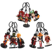 Chaveiros de anime 9 peças, luffy, zoro, sanji, nami, robin, chopper, brook, usopp, fragrância, palha, chapéu, piratos 2024 - compre barato