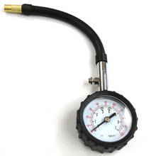 Medidor de pressão de pneus universal, tubo longo, 0-100 psi, alta precisão, testador de pressão de pneu para carro e motocicleta 2024 - compre barato
