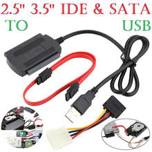 Cable adaptador convertidor SATA/PATA/IDE a USB 2,0 para disco duro de 2,5/3,5 ", conexión de ordenador y conector, 1 unidad 2024 - compra barato