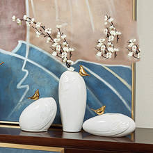 Florero chino de cerámica para decoración del hogar, florero de decoración artesanal, para sala de estar, Hotel y oficina, nuevo 2024 - compra barato