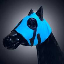 Водонепроницаемая ветрозащитная маска для головы лошади, дышащая хлопковая маска для глаз 2024 - купить недорого