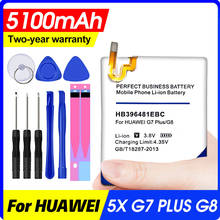 4900mAh HB396481EBC Battery for Huawei Honor 5X for Huawei G7 Plus/ G8 /G8X 2024 - buy cheap