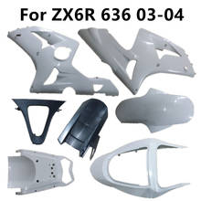 Bodywork Unpainted for ZX6R 2003-2004 Motorcycle 636 03-04 Pack Left and Right Cowling Fairing Components Plastic Parts 2024 - buy cheap