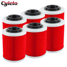 2/4/6 Pcs Cyleto Motorcycle Oil Filter for SKI DOO Expedition 800 Legend V-800 Skandic V 800 Tundra 2007 2008 2009 2024 - buy cheap