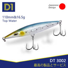 D1 asturie topwater pencil lures stickbaits floating fishing lure 110mm 16.5g long casting wobblers for fishing seabass DT3002 2024 - buy cheap