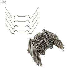 100pcs Stainless Steel Glazing Clips Thick Greenhouse Glazing Clips Tool "W" Spring Buckle Equipment Not Easy To Deform Dropship 2024 - buy cheap
