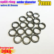 2019 new  Fish lures  ring flattening  wire 0.9mm*outside diameter 7mm Quantity 500pcs/lot  304 stainless steel 2024 - buy cheap