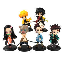 14-16cm Anime Demon Slayer Kimetsu No Yaiba Q Posket Kamado Tanjirou Nezuko Agatsuma Tomioka Giyuu PVC Action Figures Toys Gifts 2024 - buy cheap