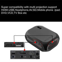 Miniproyector LED portátil para cine en casa, dispositivo de proyección de 1080P HD, ligero, USB, AV, HDMI, dq-drop 2024 - compra barato