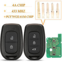 jingyuqin  2/3BTN Remote Key  433Mhz PCF7961M Chip For Renault Symbol Logan Sandero Trafic Dacia Duster Logan Sandero 2012-2016 2024 - buy cheap