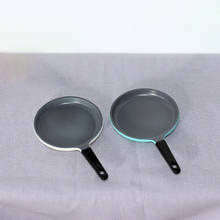 1/12 1/6 Dollhouse Miniature Accessories Mini Alloy Frying Pan Model Simulation Saucepan Toys for Doll House Decoration 2024 - buy cheap