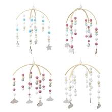 Baby Crib Nordic Style Mobile Rattles Toy Wool Balls Wind Chime Newborn Baby Cot Hanging Bed Bell Infant Room Decoration 2024 - buy cheap