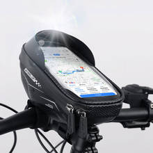 Waterproof Bicycle Bag Phone Holder for Samsung A51 A71 S20 Universal Bike Handlebar Bag Mobile Support Stand Touch Screen Bag 2024 - buy cheap