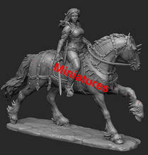 1/32 54mm guerreiro antigo com cavalo com base 54mm figura de resina kits modelo miniatura gk sem montagem pintado 2024 - compre barato