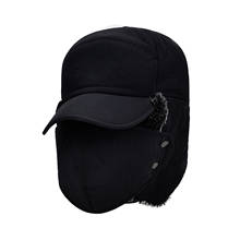 2020 New Men's Ear Protection Face Bomber Hats Thicker Plus Velvet Warm Woman Winter Hat Resist The Snow Male Bone Cap Ski Hat 2024 - buy cheap