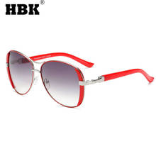 HBK Retro Pilot Sunglasses For Women Men Oversized Luxury Brand Design Sun Glasses Ladies Vintage Shades Outside Driving UV400 2024 - buy cheap