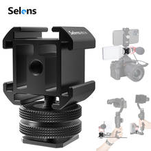 Selens Hot Shoe On-Camera Mount Adapter Extend Port For Canon Pentax DSLR Camera For Microphone Monitor LED Video Light 2024 - buy cheap