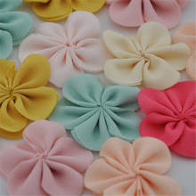 10pcs Ribbon Flowers Sewing Appliques Crafts Wedding Decor B118 2024 - buy cheap