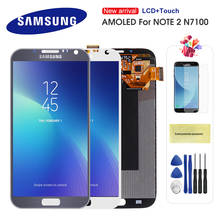 Pantalla LCD Original Super AMOLED para Samsung Galaxy Note 2, reemplazo de montaje de digitalizador con pantalla táctil, N7100, N7105 2024 - compra barato