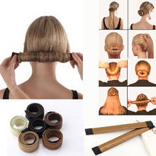 1pc Magic Hair Bun Maker Bud Hair Band Twist DIY Hairstyle Tool Synthetic Donut Headband Women Hair Accessories Girl 2024 - buy cheap