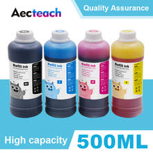 Aecnylon-kits de recarga de tinta tintura para impressora, garrafa de 500ml para canon 2024 - compre barato