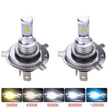 H7 H11 H1 H3 H4 6000K Motorcycle Car Headlight 80W High Power CSP LED Bulb White Hi/Low Beam For Off-road Moped Fog Light 2024 - buy cheap