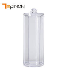 Transparent Clear Acrylic Storage Jar Holder Transparent Cotton Swabs Stick Cosmetic Makeup Cotton Pad Jar Makeup Organizer Case 2024 - buy cheap