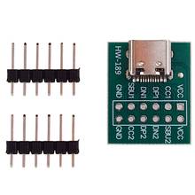 USB TYPE-C to DIP PCB Connector Pinboard Test Board Solder Female Dip Pin Header Adapter 2024 - buy cheap