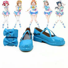 ¡LoveLive!Sunshine! Aqours-zapatos de Cosplay personalizados, calzado de Anime de Takami, Chika, Watanabe, You Kunikida, Hanamaru, Kurosawa, rubí, Yoshiko 2024 - compra barato