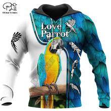 PLstar Cosmos Animal Bird Parrot Pigeon Funny NewFashion Long Sleeve Streetwear casual 3DPrint Zip/Hoodies/Sweatshirts/Jacket 11 2024 - buy cheap